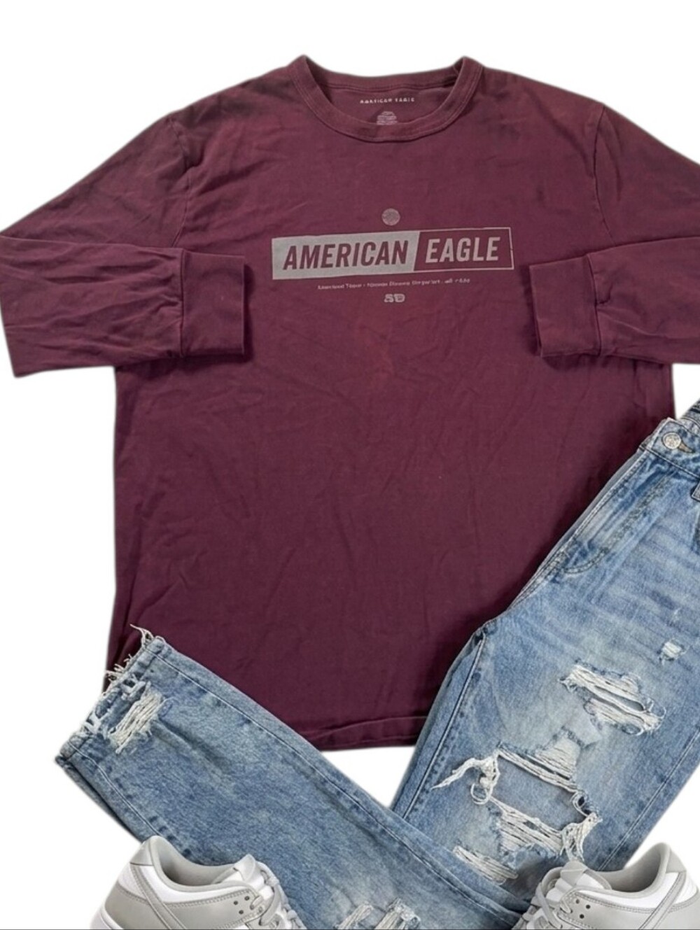 🩵 AMERICAN EAGLE Long Sleeve Size Large AE Super Soft